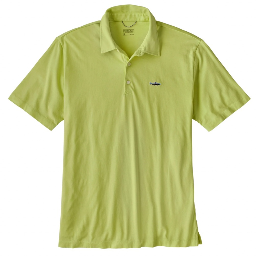 Patagonia® Worn Wear Men's Polo‎ Trout Fitz Roy Yellow Men's Medium